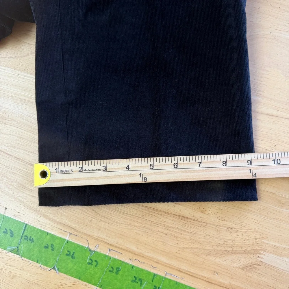 Banana Republic CORDUROY Pants Mens 34x32 Cotton Stretch Classic Fit Black